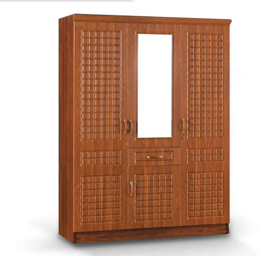 3 Door Wooden Wardrobe with Mirror in Juba, South Sudan