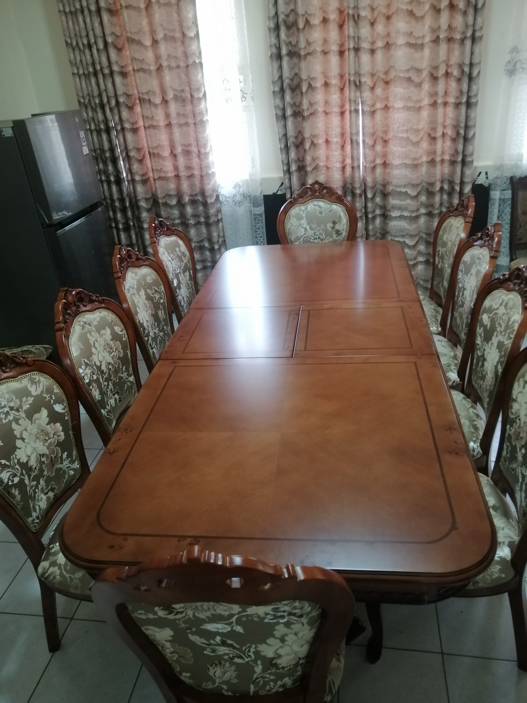 10 Seater Extendable Wooden Dining Table Set in Juba, South Sudan