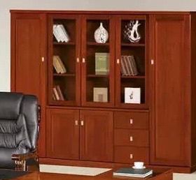 Office cupboard 5 doors brown