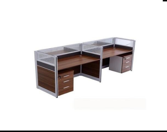 2 seater work station with 3 drawers per seat
